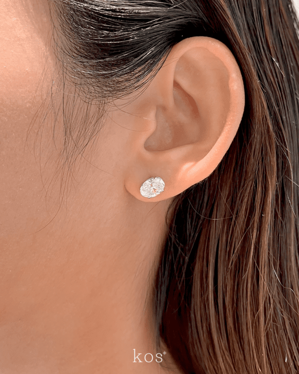 Oval Stud Earrings