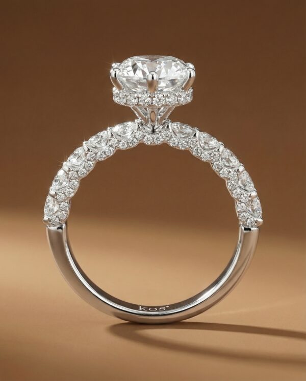 แหวนหมั้น-เพชรชู-6-เตย-Hidden-Halo-kos-jewelry